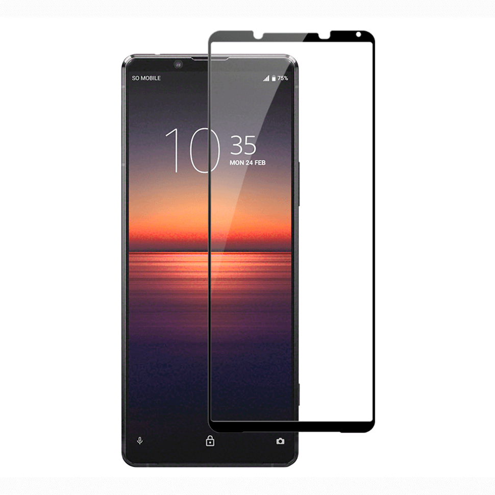 Захисне 3D Full Glue скло ProPlus для Sony Xperia 1 III (Mark 3) Black