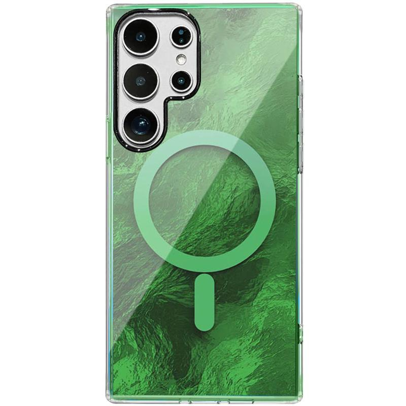 Чохол TPU Shiny Mountain (MagFit) для Samsung Galaxy S26 Ultra Green