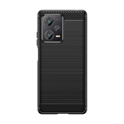 Чохол Lenuo Carbon Fiber для Redmi Note 12 Pro Plus Black