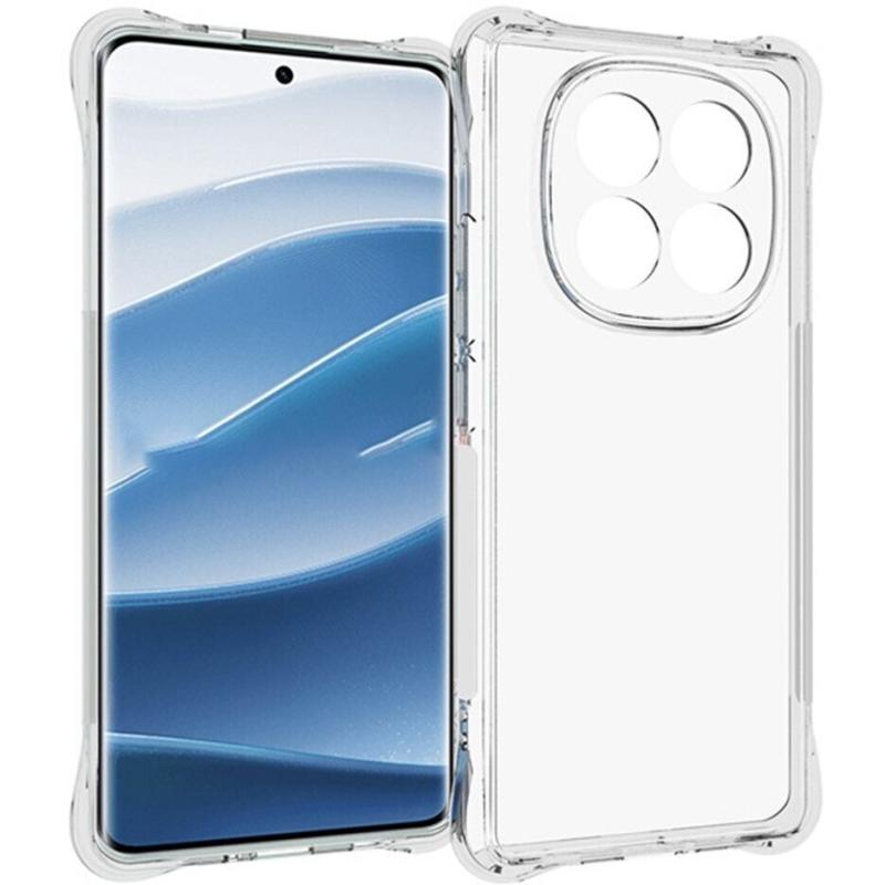 Чохол GETMAN Ease Logo з Посиленими Кутами із Захистом Камери для Xiaomi Redmi Note 14 Pro+ 5G Transparent