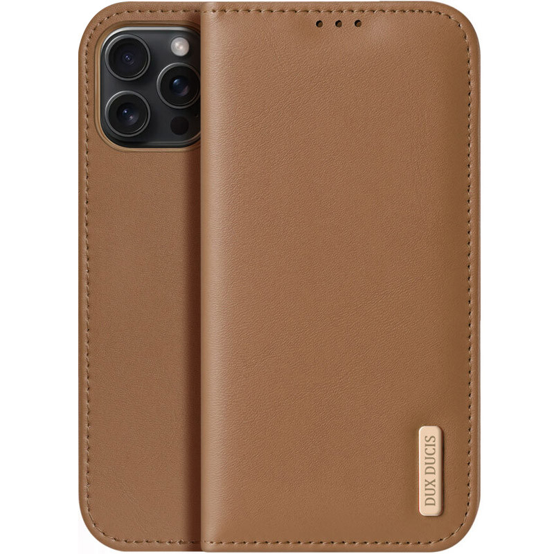 Чохол-книжка Dux Ducis Hivo для Apple iPhone 16 Pro Brown