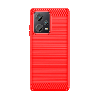 Чохол Lenuo Carbon Fiber для Redmi Note 12 Pro Plus Red