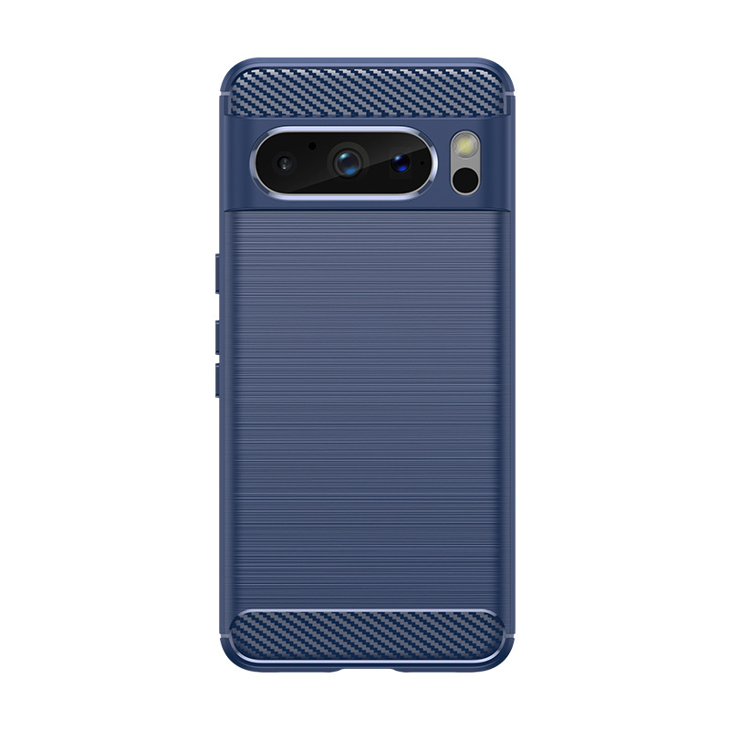 Чохол Lenuo Carbon Fiber для Google Pixel 8 Pro Navy Blue