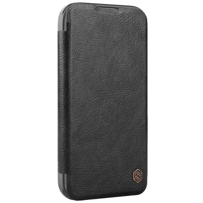 Шкіряний чохол-книжка Nillkin Qin Prop для Apple iPhone 16 Pro Black
