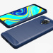 Чохол Lenuo Carbon Fiber для Redmi Note 9 Pro Max Navy Blue