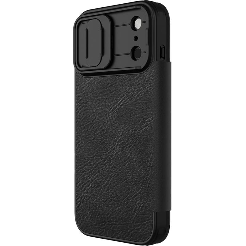 Шкіряний чохол-книжка Nillkin Qin Pro Camshield для Apple iPhone 17 Pro Black