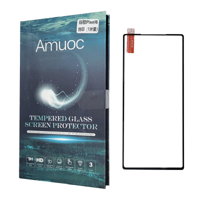Защитное Full Glue стекло Amuoc для Google Pixel 6 Black