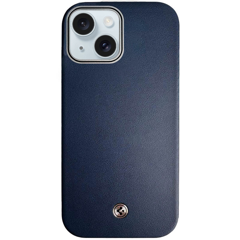 Чохол Spigen PC+Leather with MagSafe для Apple iPhone 15 Blue