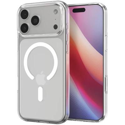 Чохол Spigen Ultra Hybrid (MagFit) для Apple iPhone 17 Pro Прозорий