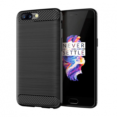 Чохол Lenuo Carbon Fiber для OnePlus 5 Black