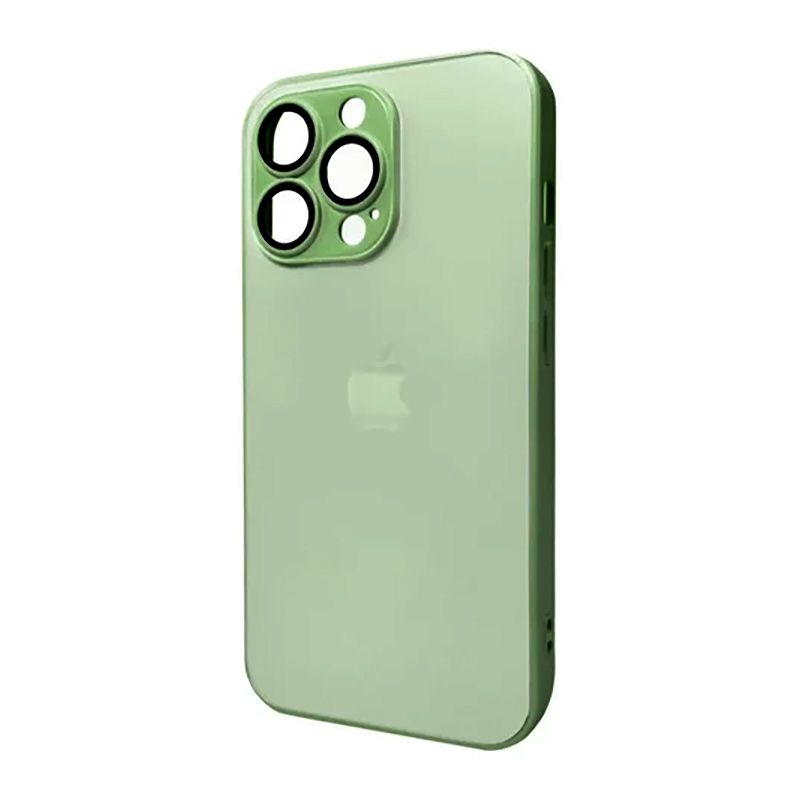 Чохол для смартфона AG Glass Matt Frame Color Logo for Apple iPhone 11 Pro Light Green
