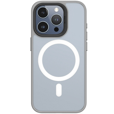TPU+PC чохол Blueo Skin Friendly Frosted with MagSafe для Apple iPhone 15 Pro Сірий