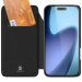 Чохол-книжка Dux Ducis з кишенею для візиток для Apple iPhone 17 Pro Max Чорний