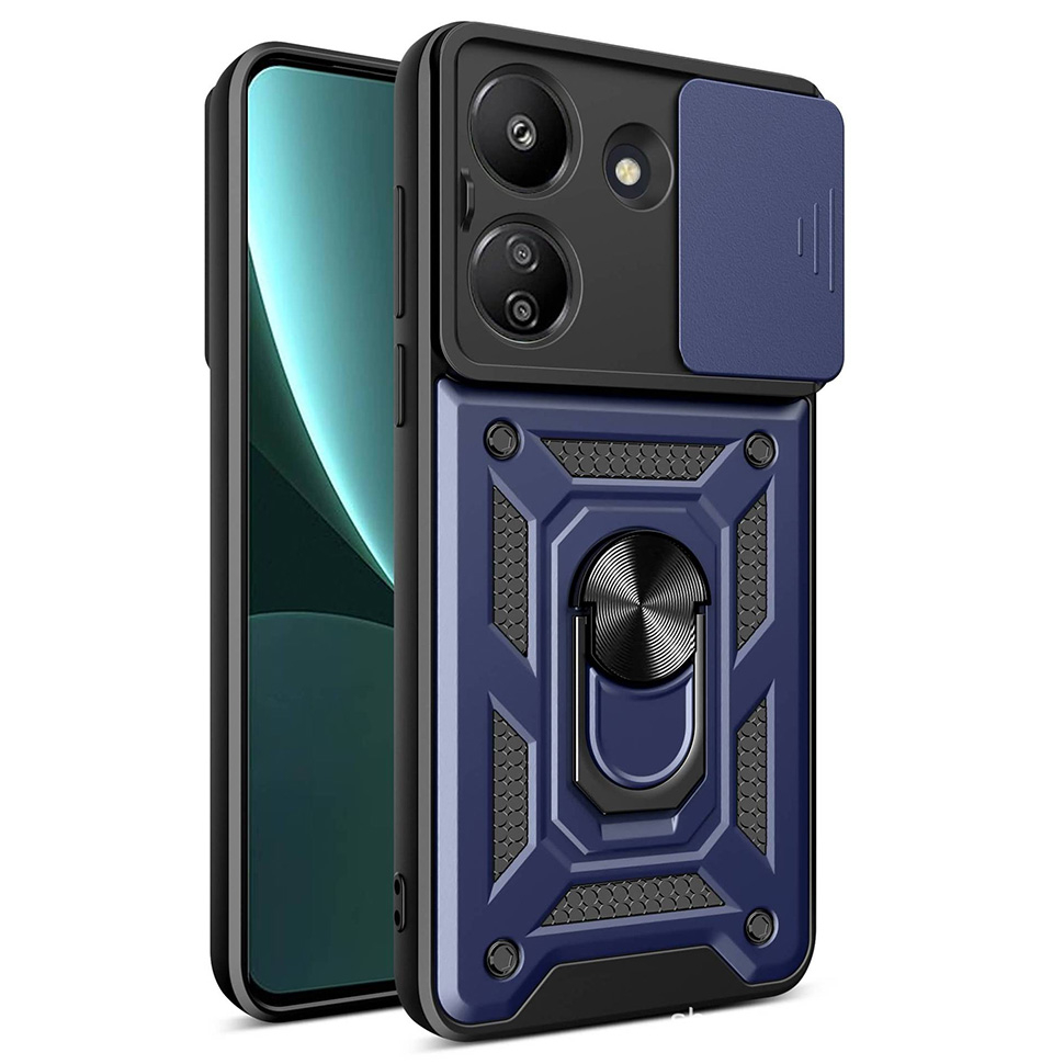 Чохол Ummi Camshield Serge Ring для Xiaomi Redmi 13C / Poco C65 Navy Blue