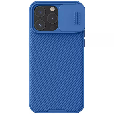 Карбонова накладка Nillkin CamShield Pro для Apple iPhone 15 Pro Blue
