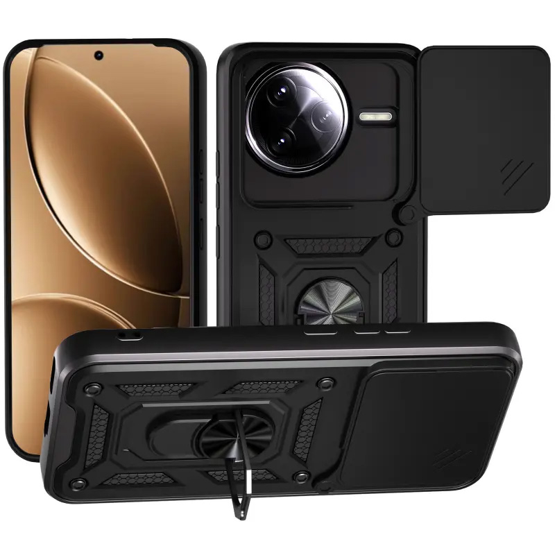 Чохол Ummi Camshield Serge Ring для Xiaomi Poco F7 Ultra Black