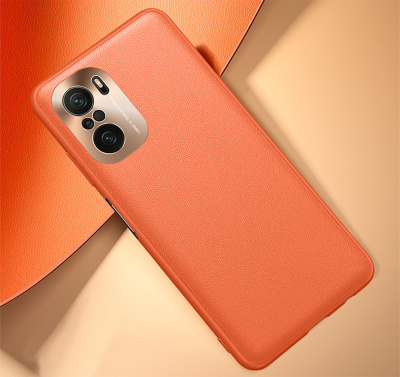 Чохол Lenuo Metal Lens Series для Xiaomi Mi 11i Orange
