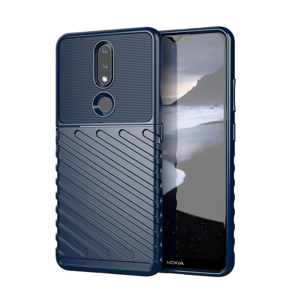 Чохол Lenuo Thunder для Nokia 2.4 Navy Blue