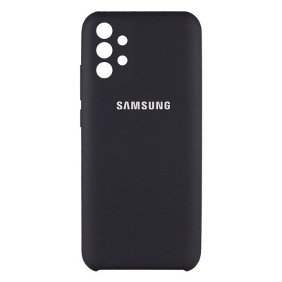 Чохол Silicone Cover Full Camera (AAA) для Samsung Galaxy A32 4G Black