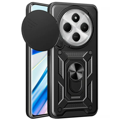 Чохол Ummi Camshield Serge Ring для Xiaomi Redmi 14C / A4 / Poco C75 Black