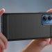 Чохол Lenuo Carbon Fiber для Motorola Moto G14 Black