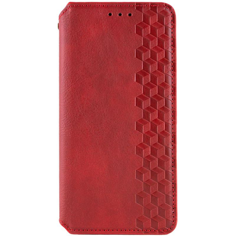 Чохол-книжка GETMAN Cubic (PU) для Xiaomi Redmi Note 14 4G (Int. version) Red