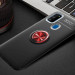 Накладка Lenuo Color Bracket для Samsung Galaxy M30s M307F Черный / Красное Кольцо