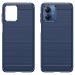 Чохол Lenuo Carbon Fiber для Motorola Moto G14 Navy Blue