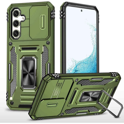 Ударостійкий чохол Camshield Army Ring для Samsung Galaxy S25+ / S24+ Army Green