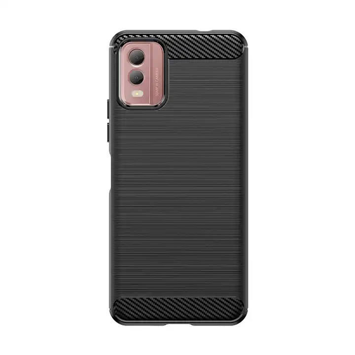 Накладка Lenuo Carbon Fiber для Nokia C32 Black