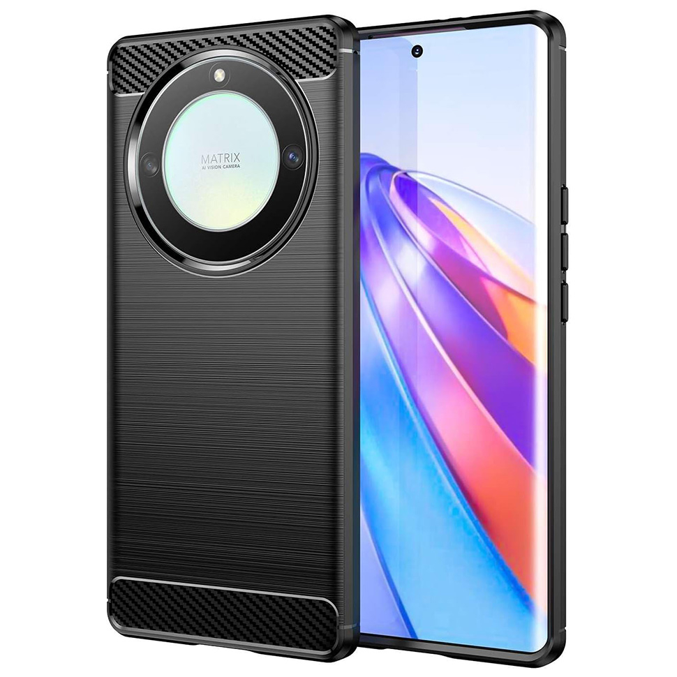 Чохол Lenuo Carbon Fiber для Honor Magic5 Lite Black