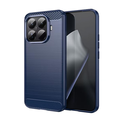 Чохол Lenuo Carbon Fiber для Xiaomi 15T Pro Navy Blue