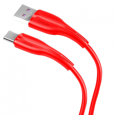 Дата кабель Usams U38 Type-C 5A Fast Charging 1м Red (US-SJ376)