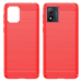 Чохол Lenuo Carbon Fiber для Motorola Moto E13 Red