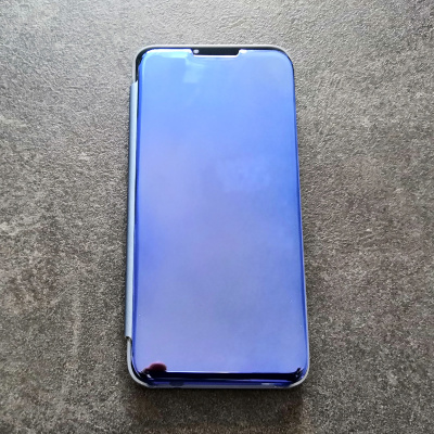 Зеркальная чехол-книжка Clear View для Samsung Galaxy A70 A705F Синяя