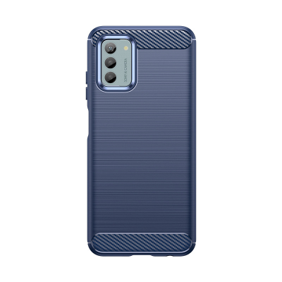 Накладка Lenuo Carbon Fiber для Nokia G22 / G42 Navy Blue