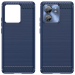 Чохол Lenuo Carbon Fiber для Motorola Edge 40 Navy Blue