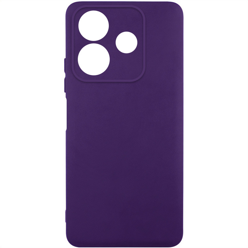 Чохол GETMAN Liquid Silk із Захистом Камери для Xiaomi Redmi Note 14 5G Dark Purple