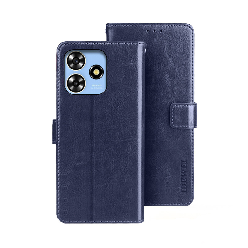 Чoхол-книжка Idewei для ZTE Blade V50 Design Blue