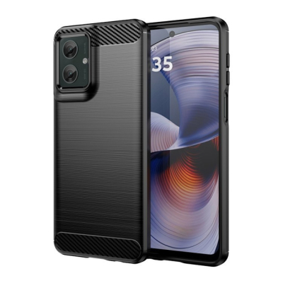 Чохол Lenuo Carbon Fiber для Motorola G55 Black