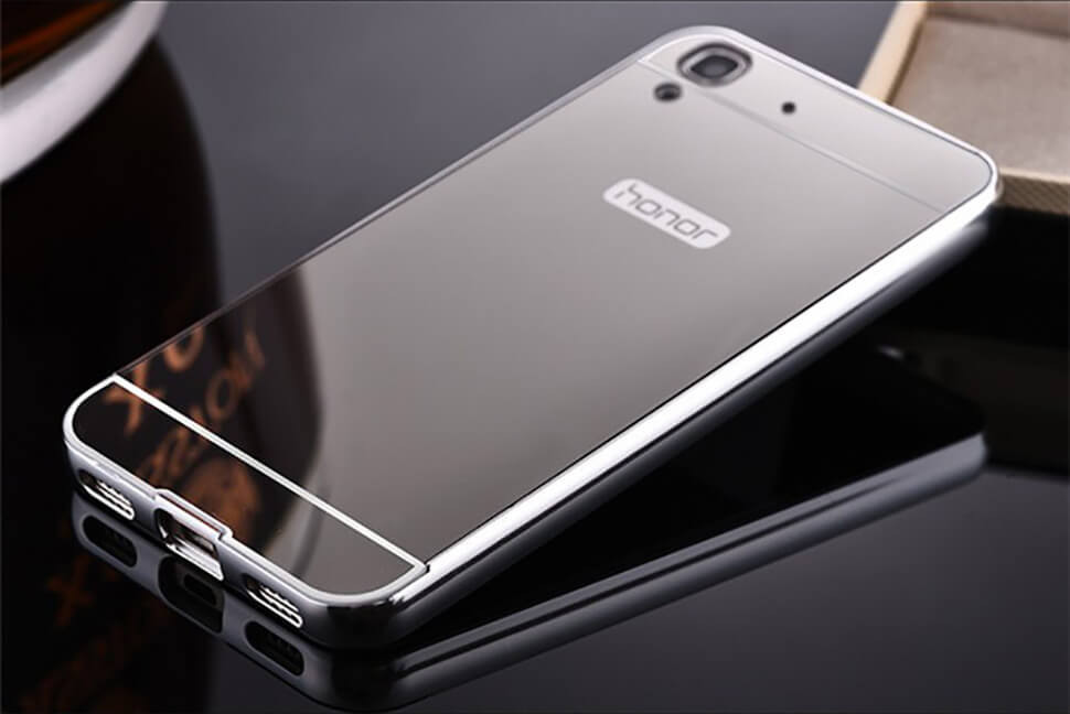 Чехол Glossy для Huawei Y6 Silver (5", 2015 год)