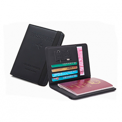 Кошелек-обложка с RFID защитой для паспорта Charm Infinite Travel Wallet Black