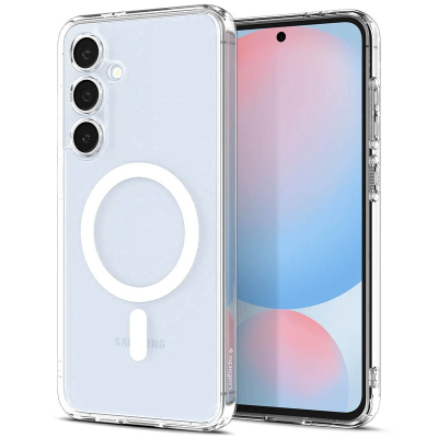 Чохол Spigen Ultra Hybrid (MagFit) для Samsung Galaxy S24 FE Прозорий