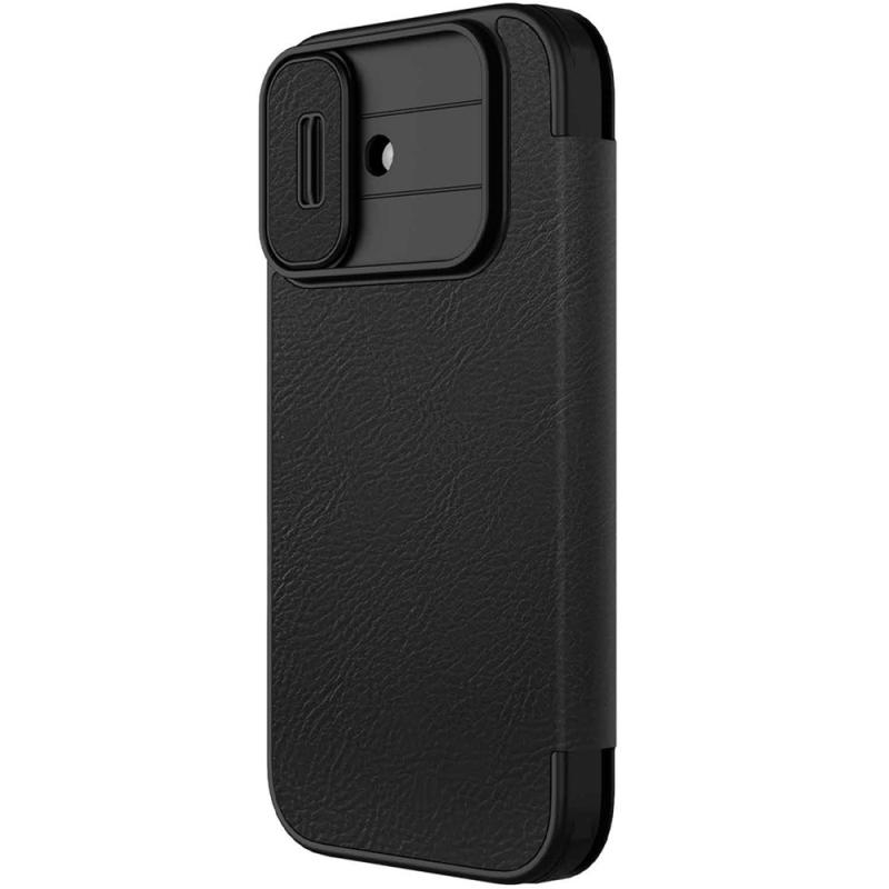Шкіряний чохол-книжка Nillkin Qin Pro Camshield для Apple iPhone 17 Black