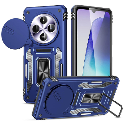 Ударостійкий чохол Camshield Army Ring для Xiaomi Redmi 14C / A4 / Poco C75 Navy