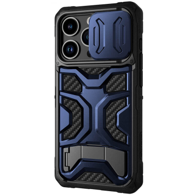 TPU+PC чохол Nillkin CamShield Adventurer Pro із Шторкою на Камеру для Apple iPhone 14 Pro Interstellar Blue