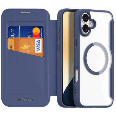 Чохол-книжка Dux Ducis Skin X Pro with MagSafe для Apple iPhone 16 Blue