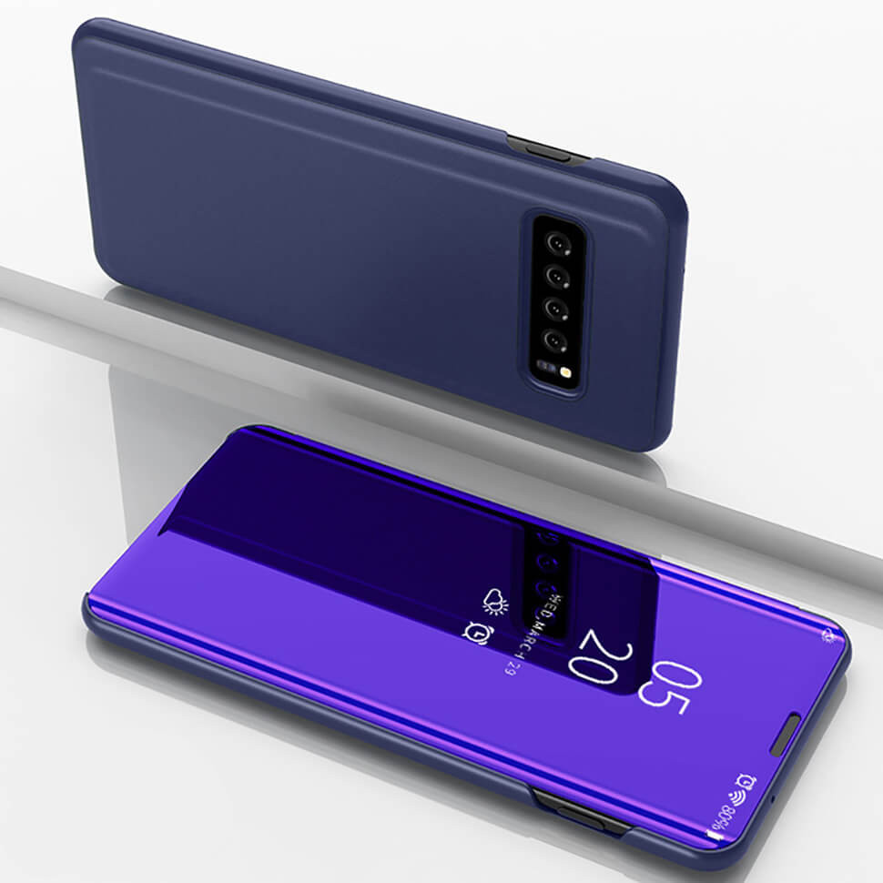 Чехол-книжка Mirror Clear View Smart для Samsung Galaxy S10 Plus G975F Purple Blue