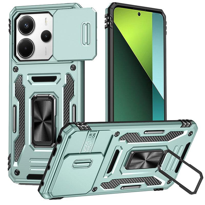 Ударостійкий чохол Camshield Army Ring для Xiaomi Redmi Note 14 4G (Int. version) / 14 5G Light Green
