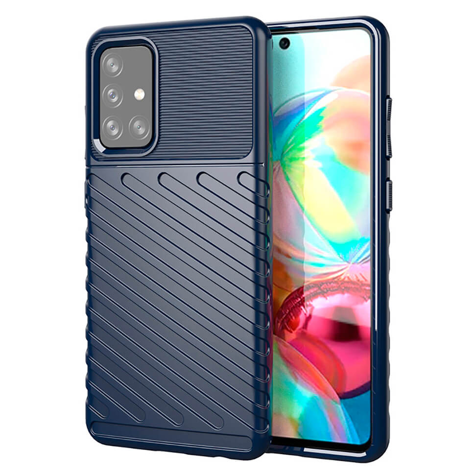 Чохол Lenuo Thunder для Samsung Galaxy A72 A725F Navy Blue